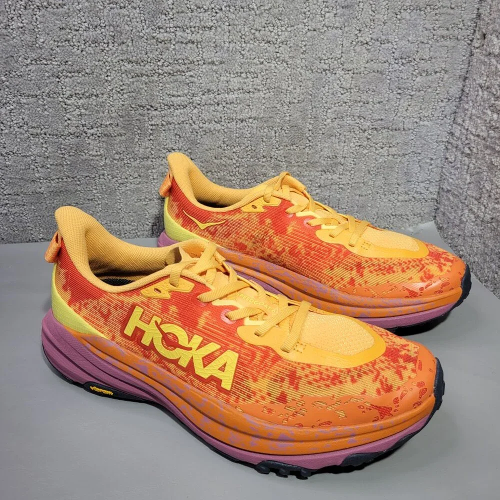 Hoka One One Speedgoat 6 Womens Size US 9.5B Sherbet Beet Root Running Shoes